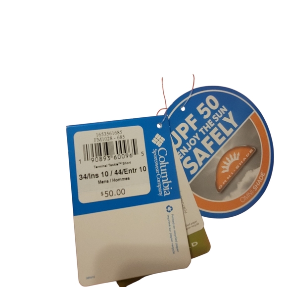 Columbia PFG Omni-Shield Cargo Shorts Coral Fishing Hiking 10" INS Mens Size 34 - Picture 4 of 10